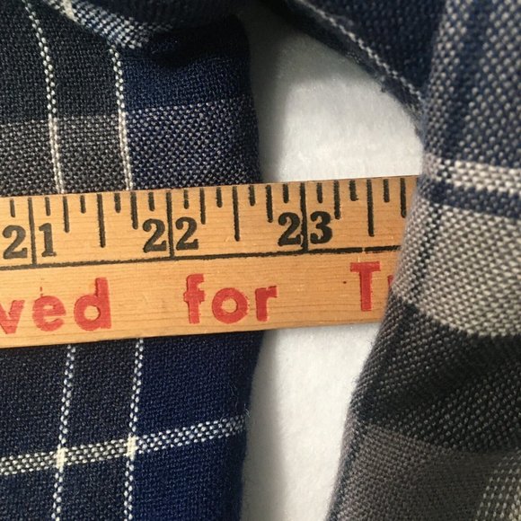 lumberjack Mens Plaid Flannel Button quilted virgin lining Shirt 1960's medium - Picture 3 of 10